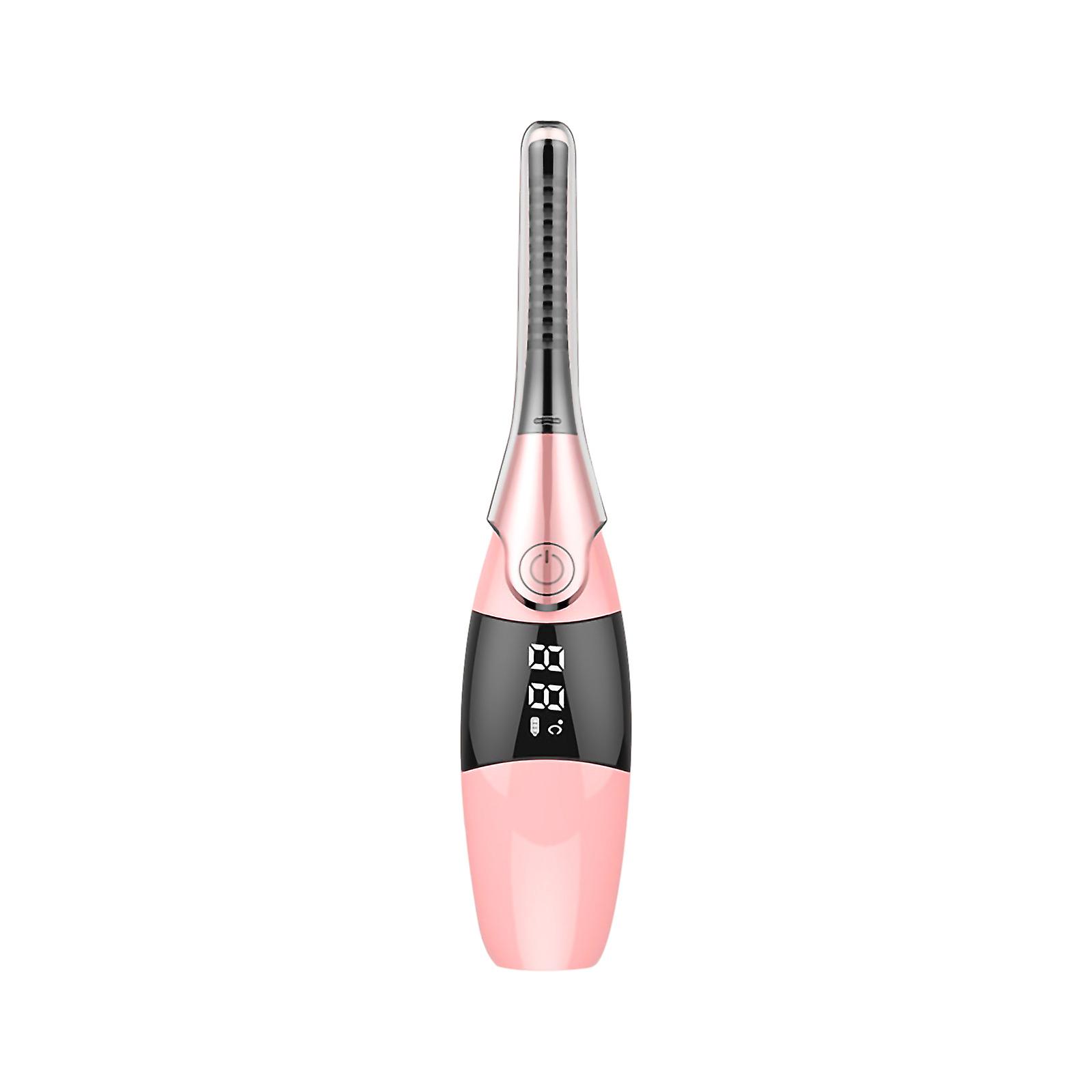 Heated Eyelash Curler Portable Usb Charging 4 Temperature With Led Digital Display Quick And Convenient Makeup And Beauty Eyelash Styling Tool