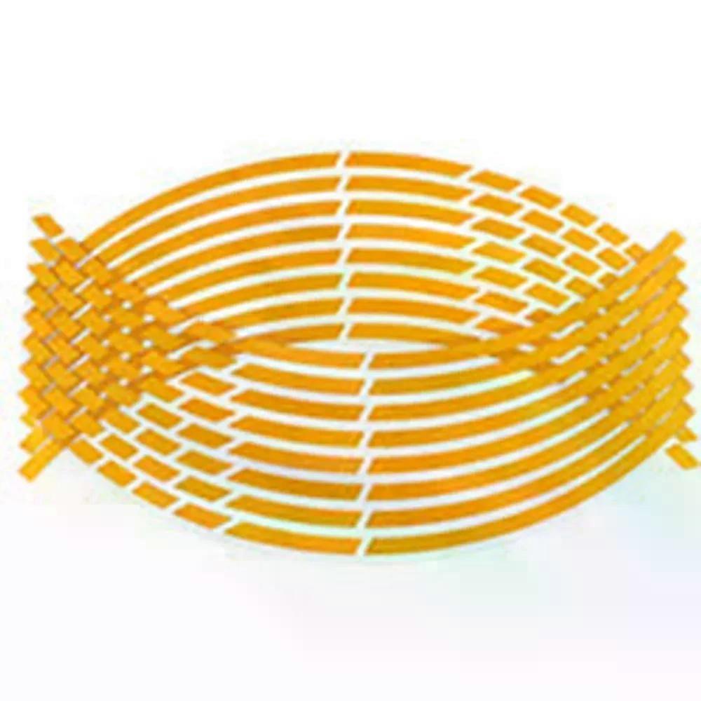 16Pcs 17"18" Strips Motorcycle Wheel Stickers Car Reflective Rim Tape Motorbike Bicycle Auto Decals Universal