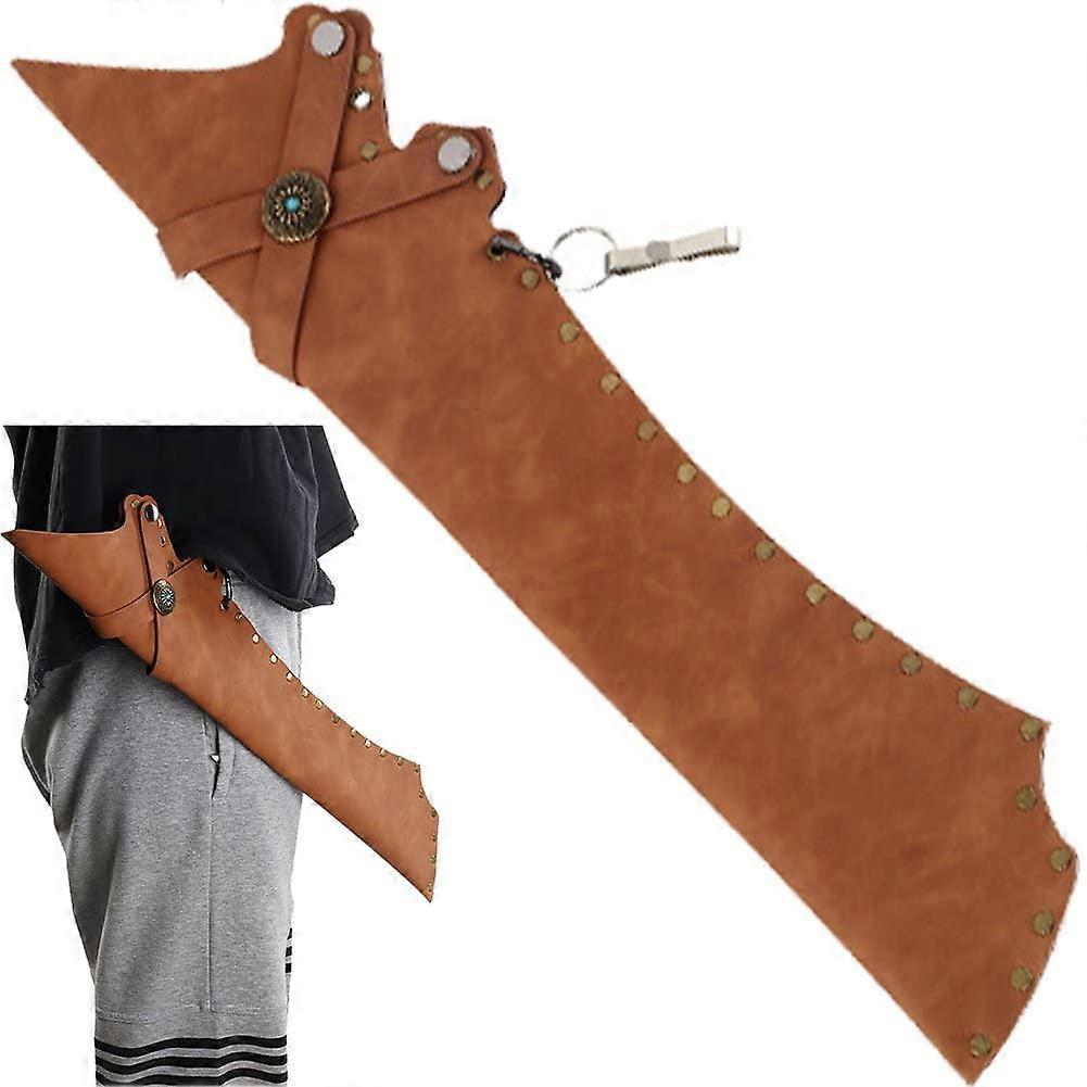 Archery Leather Arrow Quiver for Lh/rh Hold Arrows Buckle Adjust Quiver Inclination Arrow Case Arrows Shooting Carry Bag
