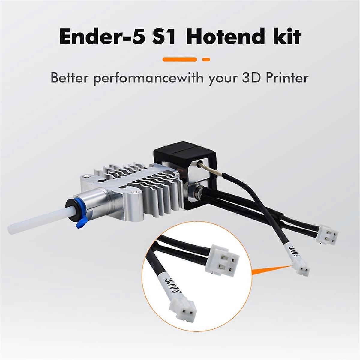 NEW -5 S1 Hotend Kit Titanium Copper Throat Heater Block Silicone Cover -5 S1 3D Printer Parts