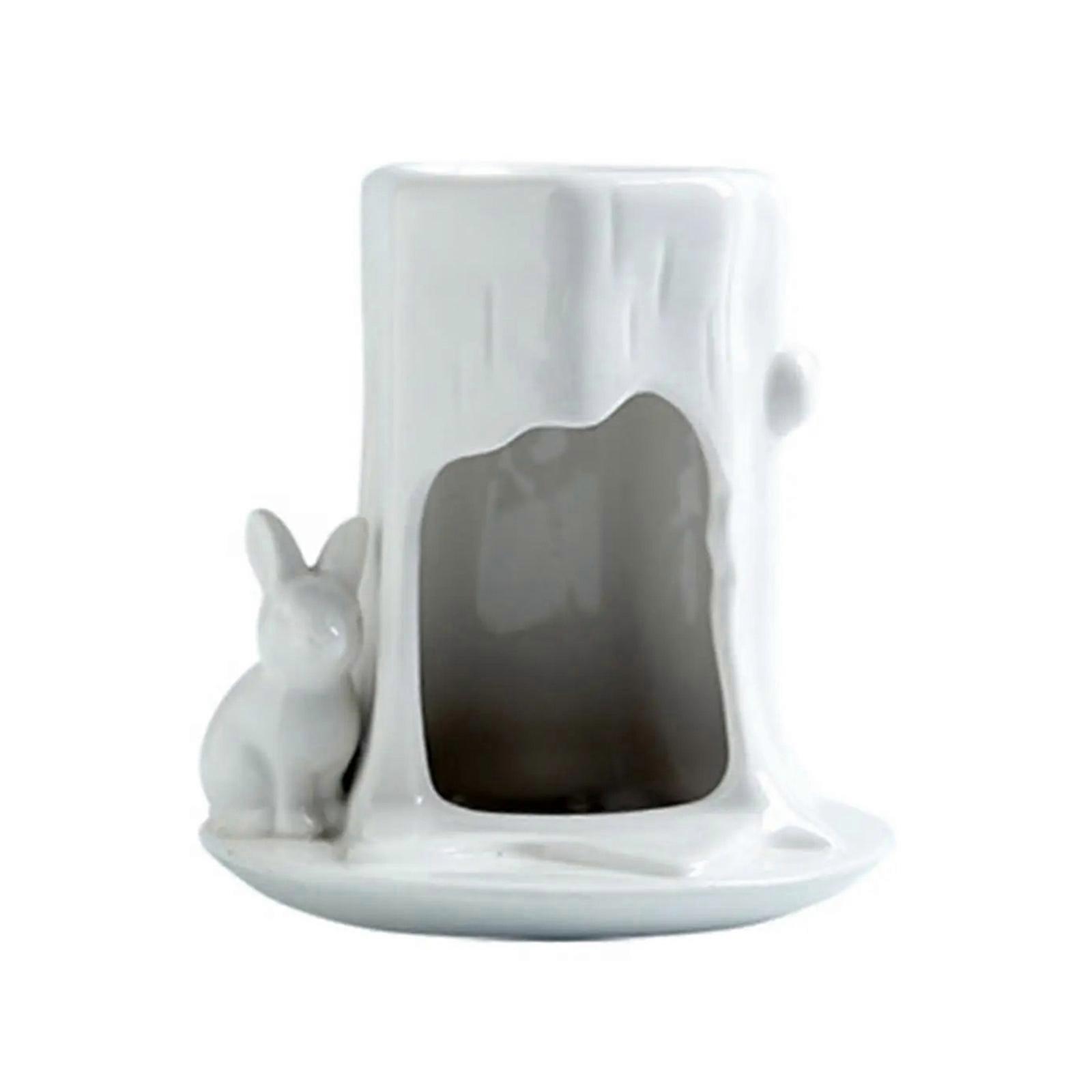 Ceramics Rabbit Scent Warmers for Reading Relaxation and Home Decoration Enjoy Evenlys Dispersed Fragrances