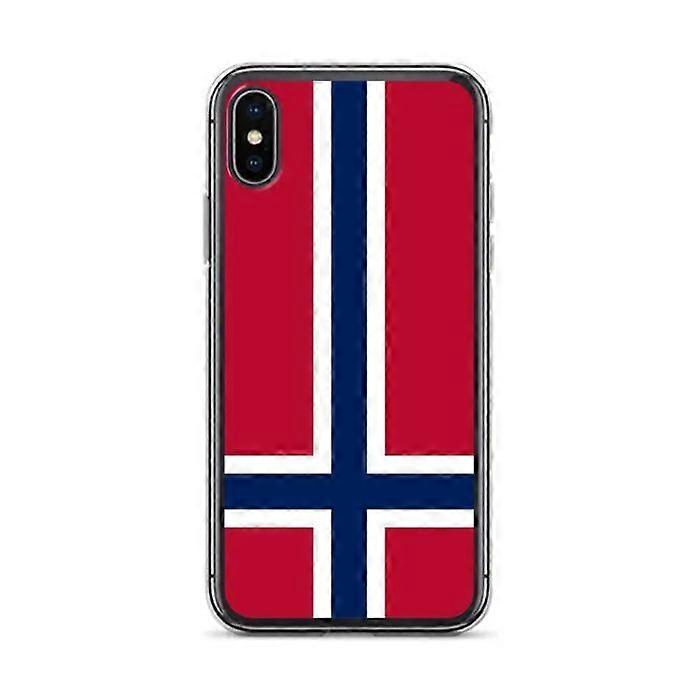 iPhone Case - Norway - Flag - Flexible - Multicolor - Compatible with iPhone X