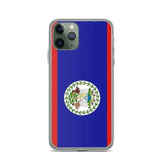Phone Case - PIXELFORMA - Belize Flag - Compatible with iPhone 11 Pro - Flexible - Shockproof
