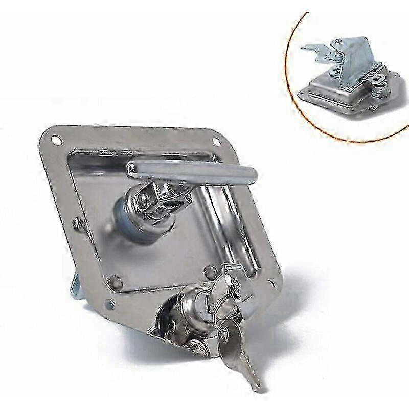 T Shape Stainless Steel Anti-Theft Tool Box Handle Lock for RV Trailer Caravan