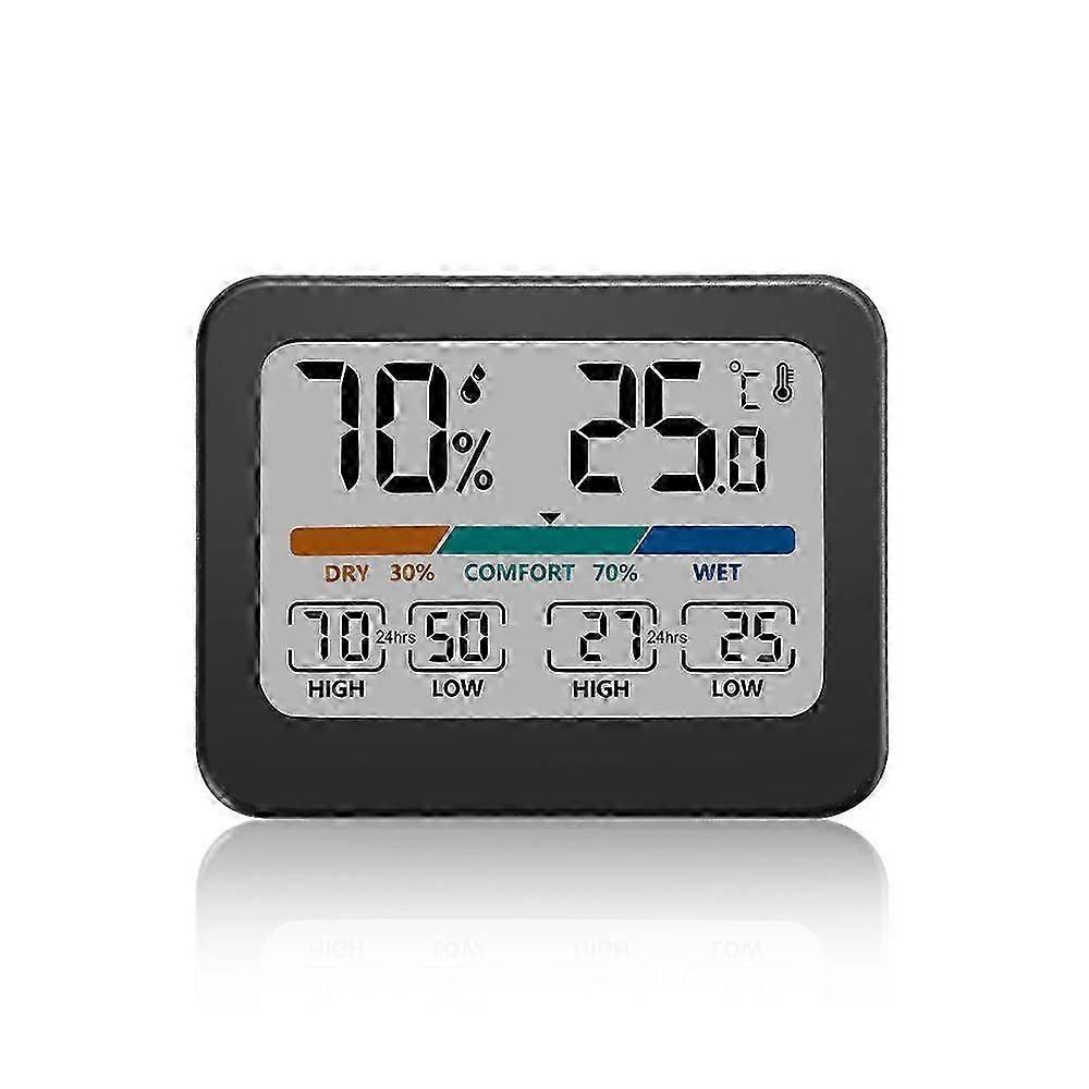 Large Screen Digital Temperature Humidity Meter Multifunctional Color Display Hygrometer