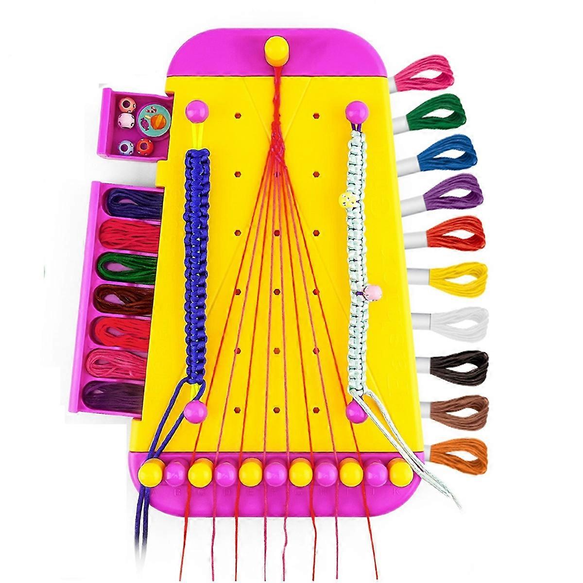 Amitié Bracelet Bijoux Fabrication Kit Faire semblant Jouer Jouet Cadeau Jaune