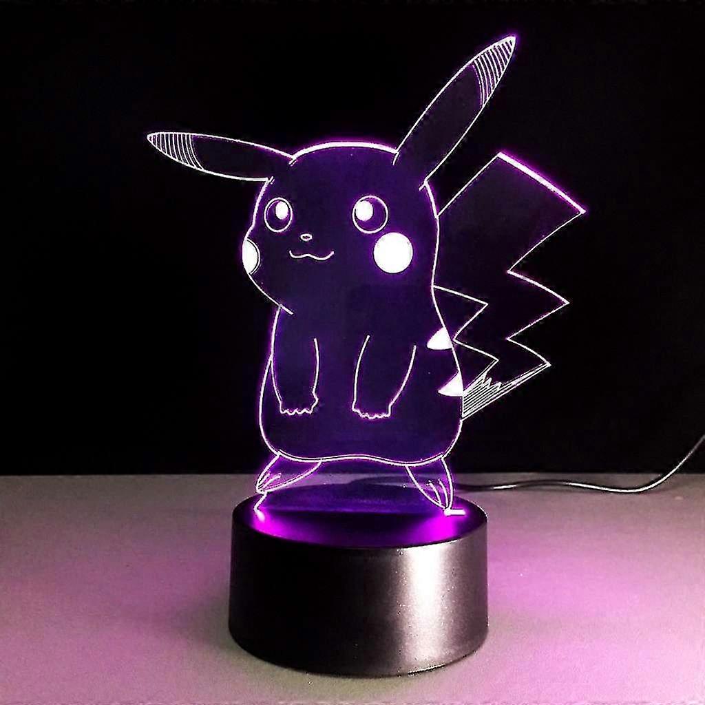 3D LED Night Light with Gradual 7 Color Changing Touch Control USB Table Lamp Ideal for Holiday Gifts or Home Decoration Suitable for Variou