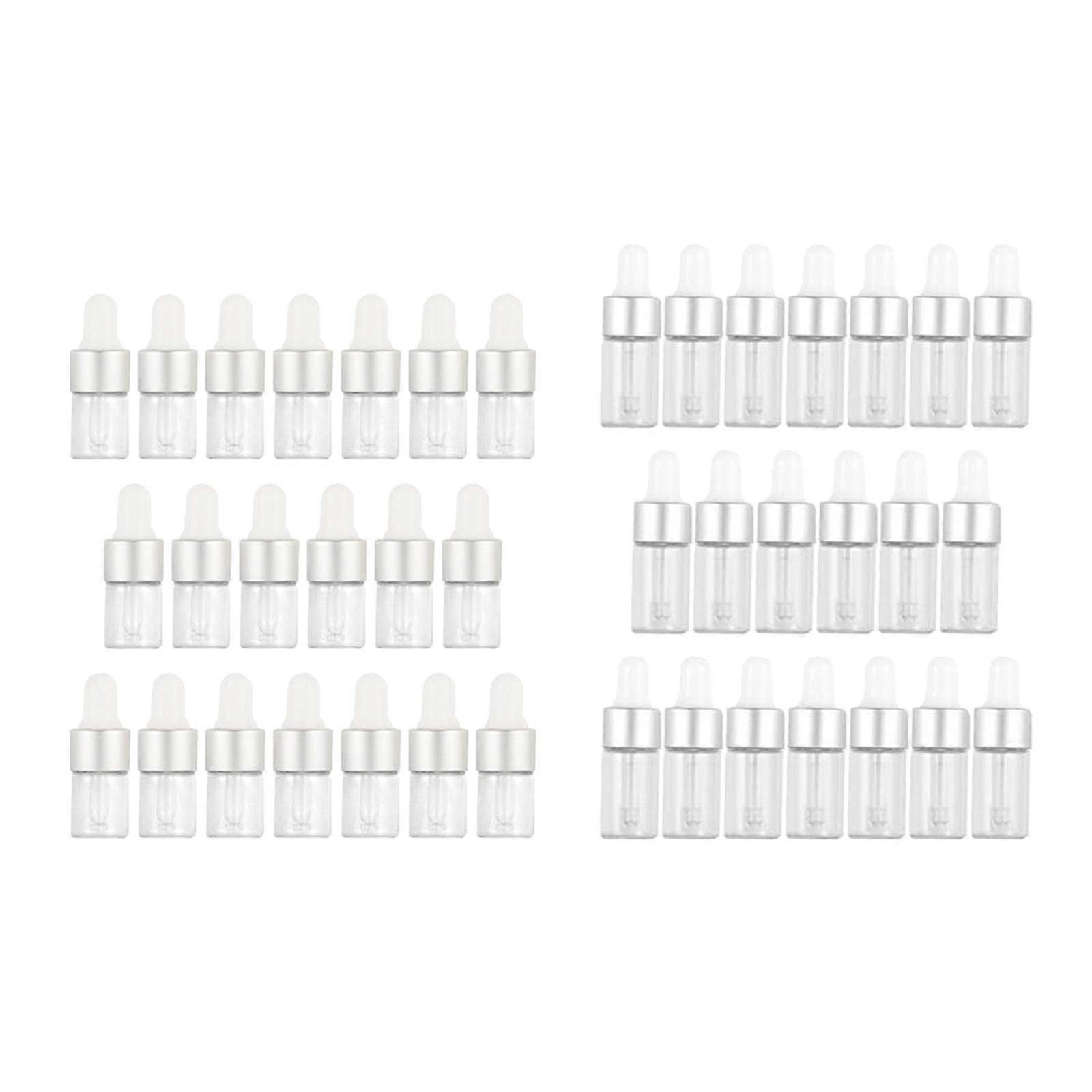 40Pcs Empty Glass Dropper Bottles Containers for Perfume Oils