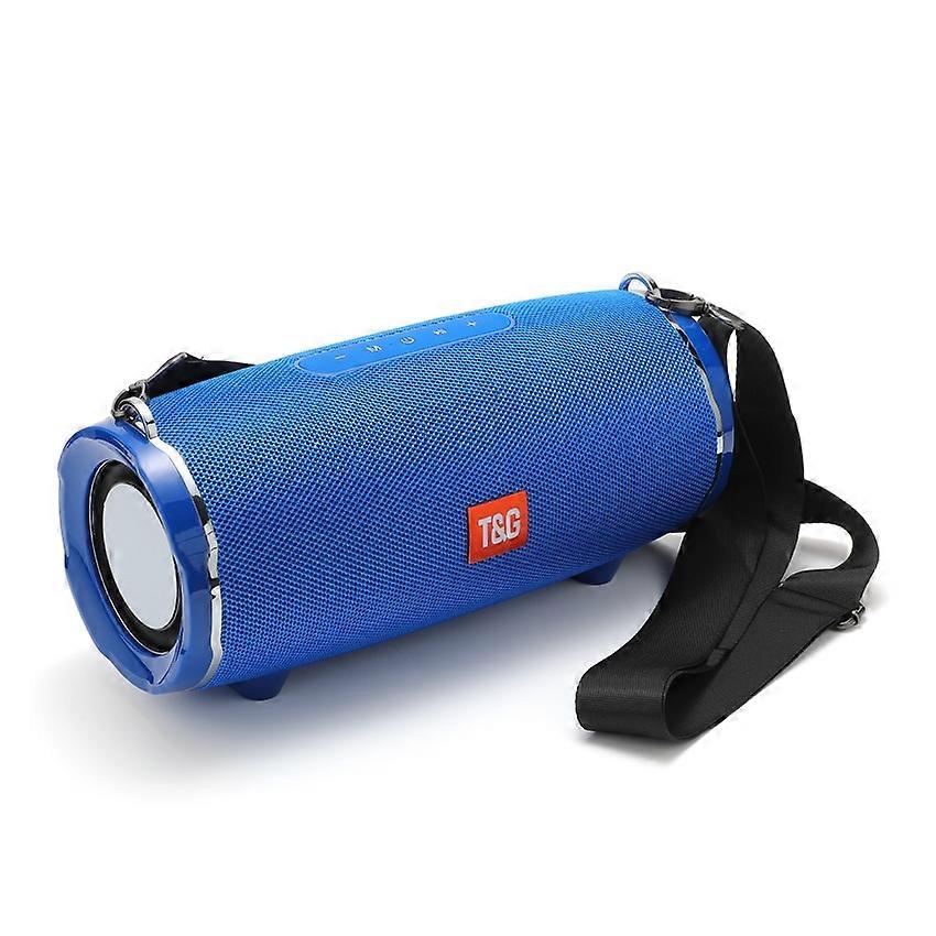 T& G TG187 Haut-parleur sans fil compatible Bluetooth Subwoofer stéréo FM TF étanche avec épaule