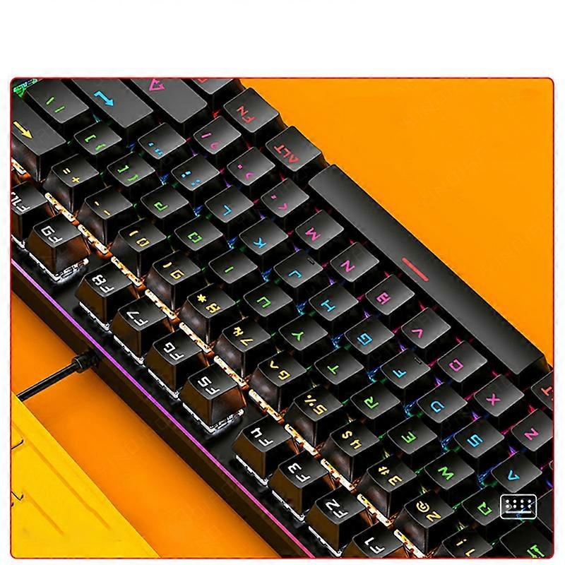K400 Compact Mechanical Keyboard 87 Keys Blue/Black Switch Small Portable Gaming Office Keyboard for Windows and for Mac White and Blue Shuangpin