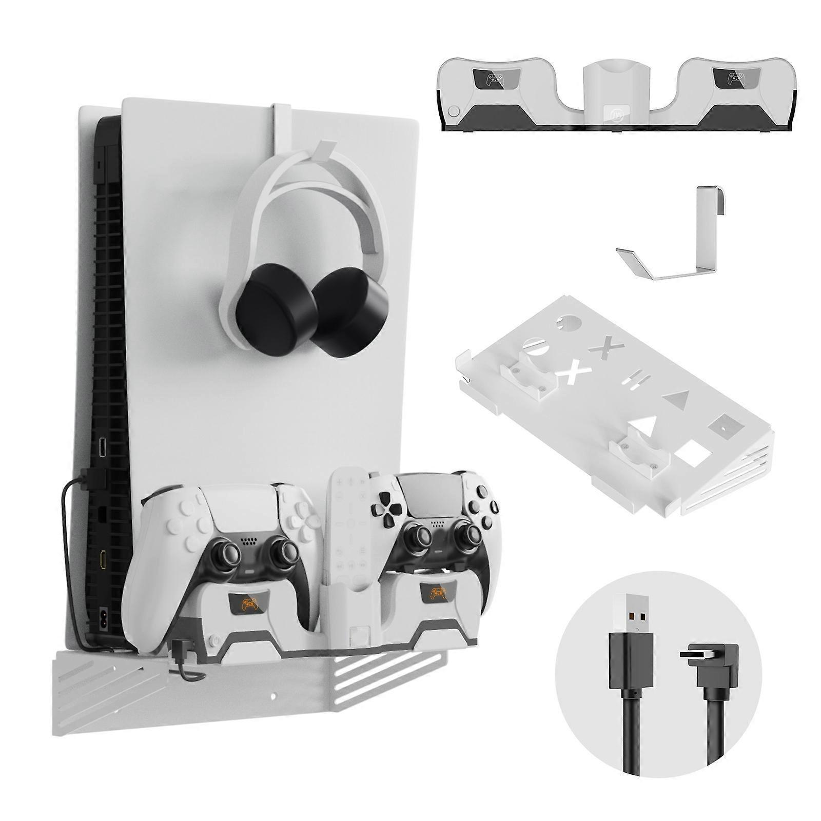 Wall Mount Mount The Console on Wall Near or Behind TV Invisible Design Controller & Headset Holder Multicolor