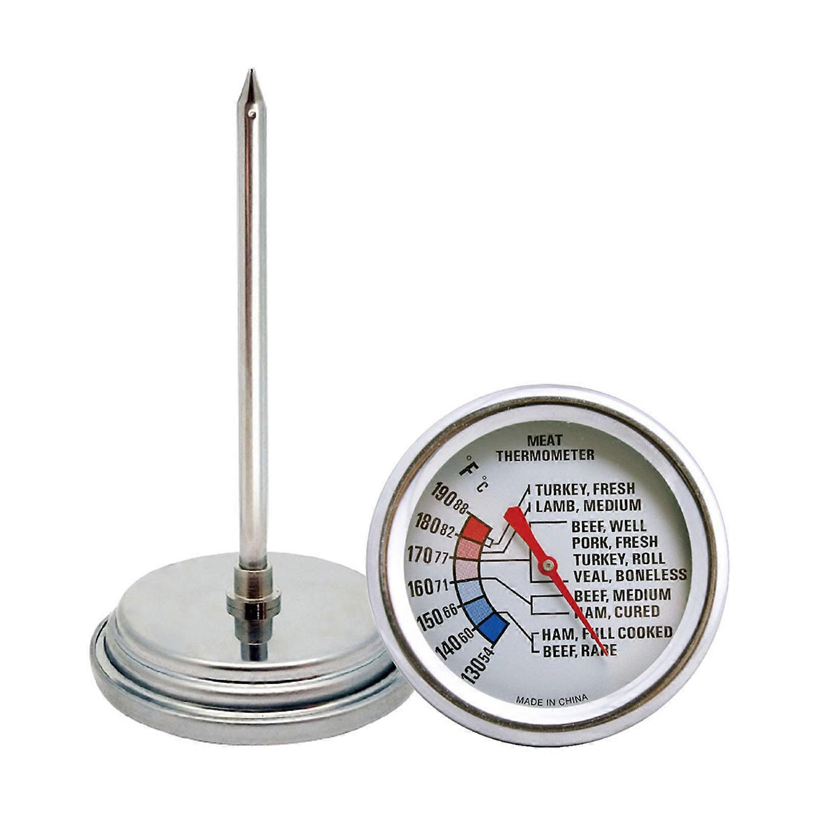 High Accuracy Temperature Detector with Probe Sensor for BBQ Fry Cooking Food Processing Stainless Dial Oven Thermometer