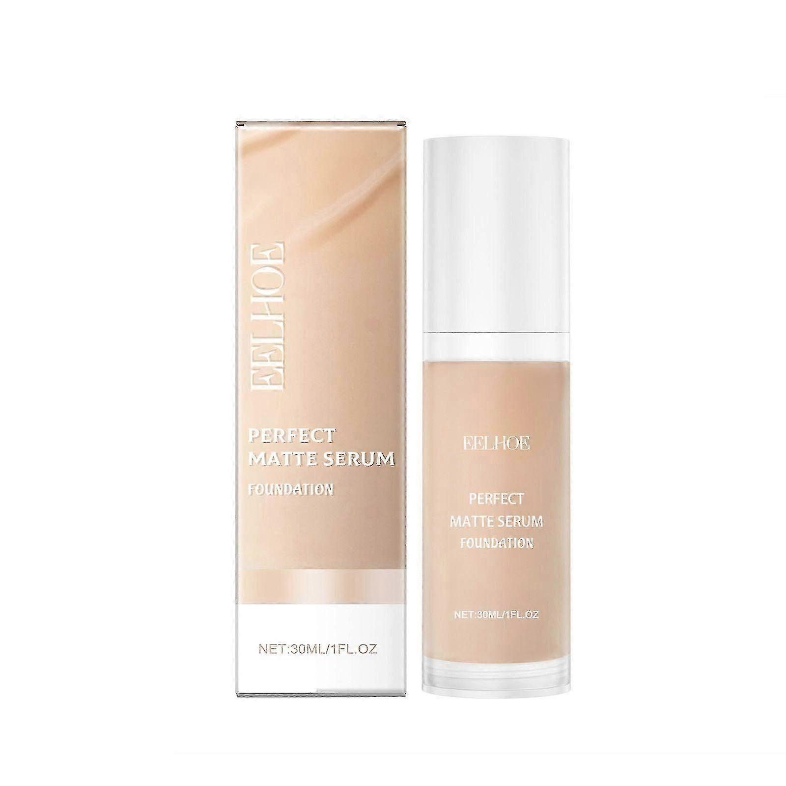 Eelhoe Moisturizing Liquid Foundation Easily Creates Natural Skin Color Concealer Nourishing Moisturizing Smear-Proof Makeup Foundation
