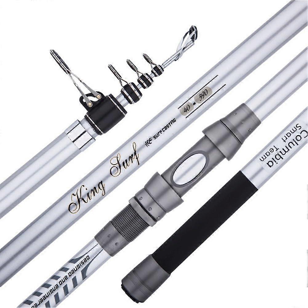 Carbon Fishing Rod 3.6m-4.5m Telescopic Surfcasting Rod Durable Inshore Casting Travel Fishing Gear Size 4.2m