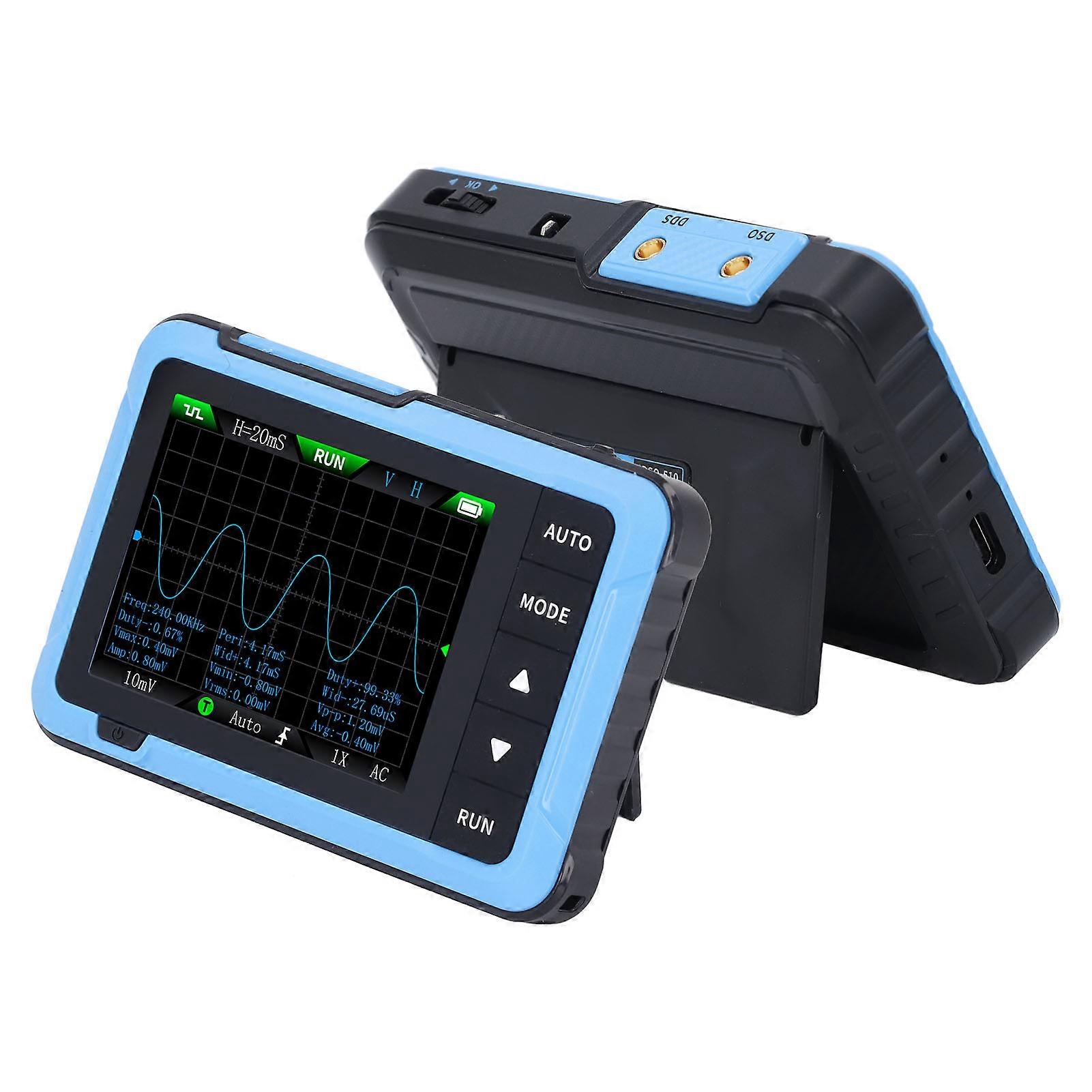 Oscilloscope Signal Generator 2 in 1 Handheld Portable Digital DSO510 48MS/s High Sampling Rate 10M Bandwidth 
