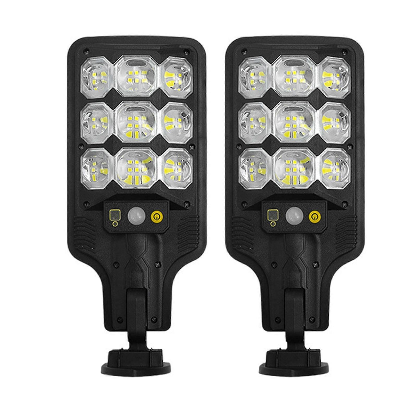 Super Bright Solar Street Light PIR Motion Sensor Lights Outdoor Courtyard Light Solar Powered Security Light Auto On/Off with Remote Control IP65 Wa