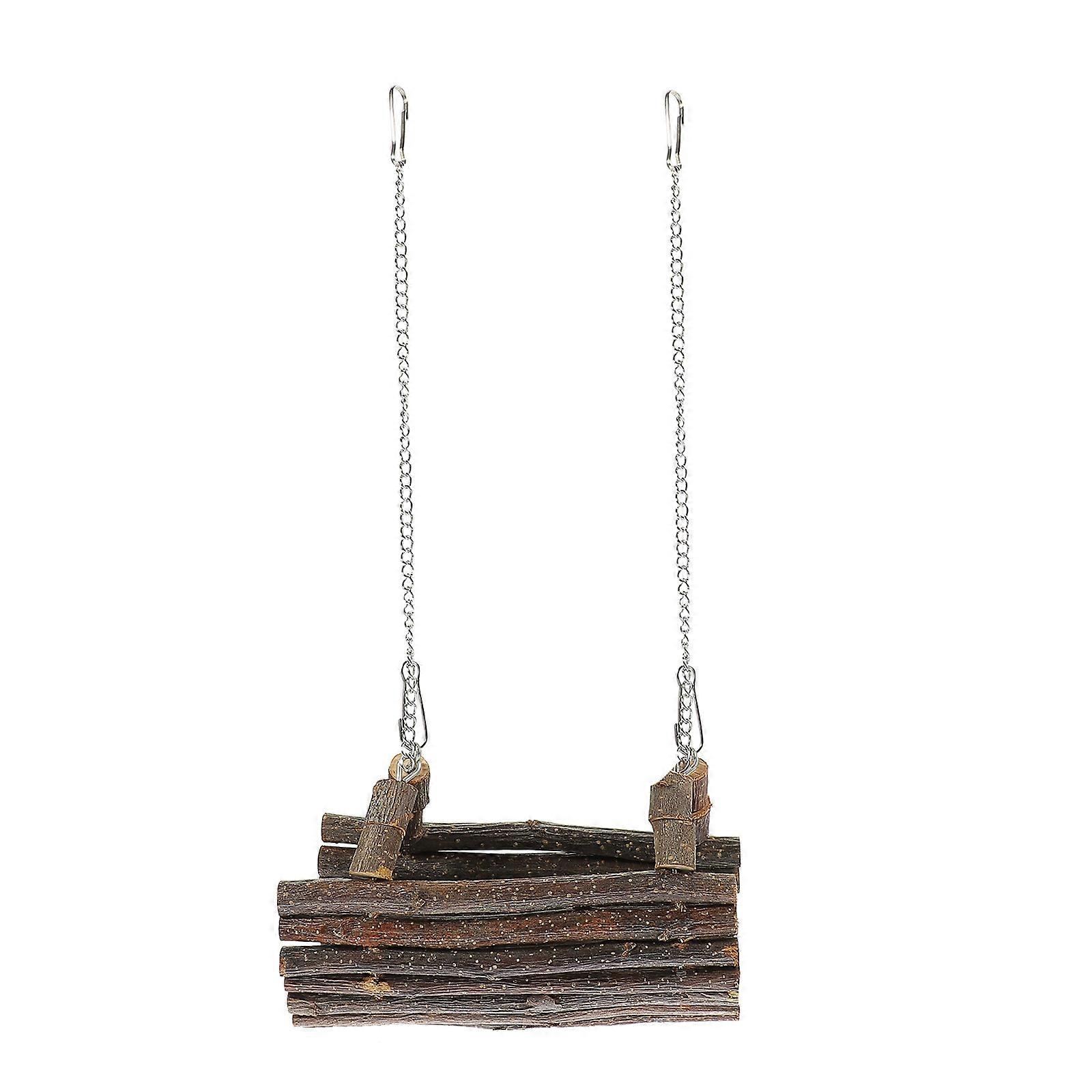 Pet Hanging Swing, Comfortable Wood Design for Play and Recreation