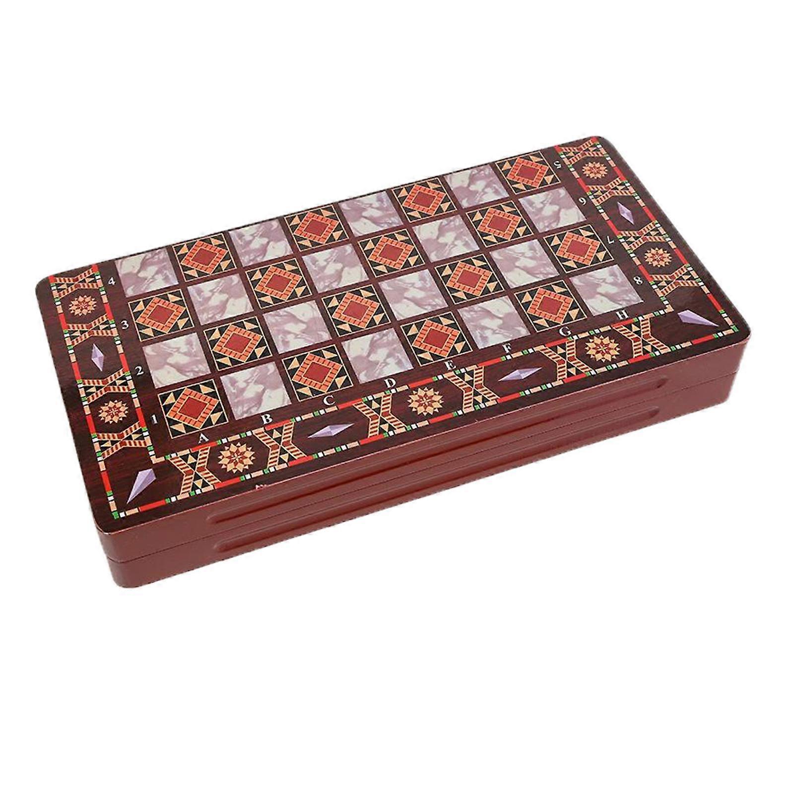 Wooden Chess Set Handcrafted Chess Board Game puzzle children toys for Beginner