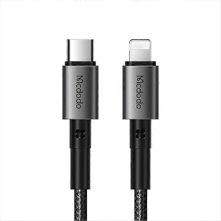 MCDODO CA-2851 MDD 1.8m PD 36W Lightning Charging Cord Compatible For iPhone, iPad Type-C to Lightning Data Cable (Black)