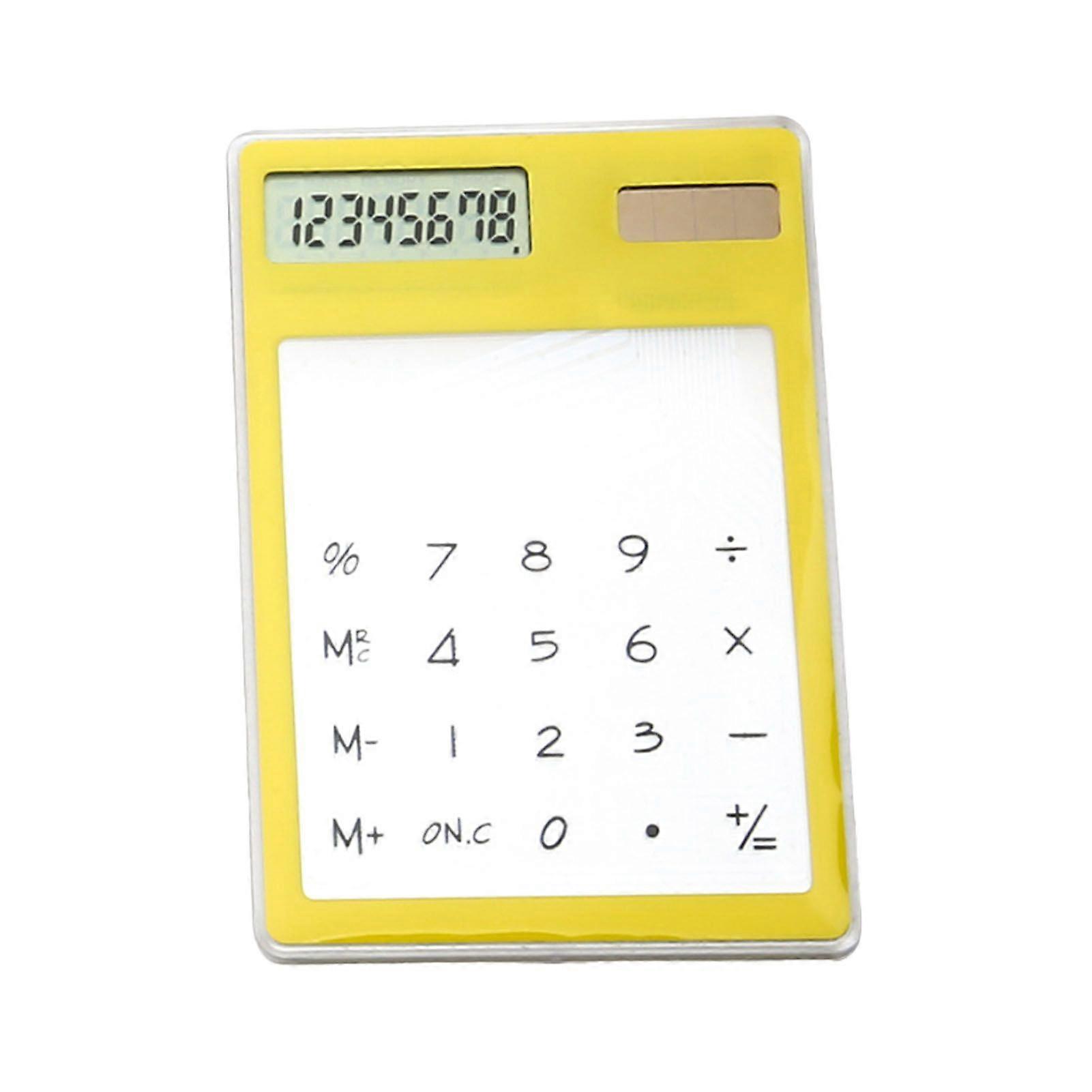 2025 Latest Model  Solar Powered Calculator Touch Screen 8 Digit LCD Display