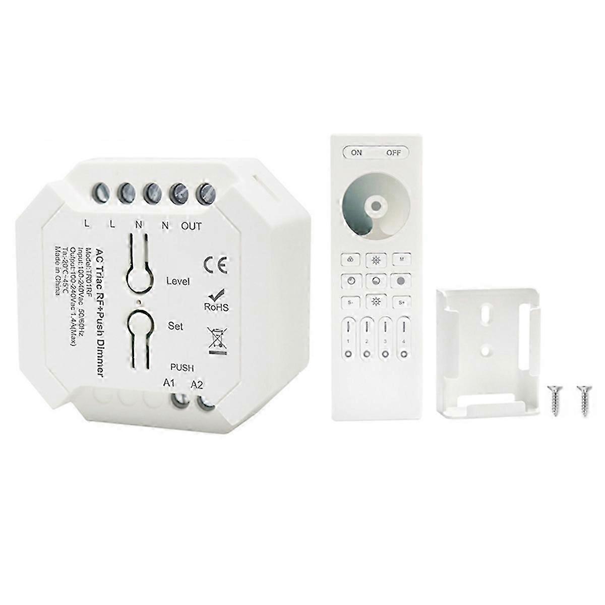 2.4G Triac LED-controller Slimme dimmer afstandsbediening 100V-240V C