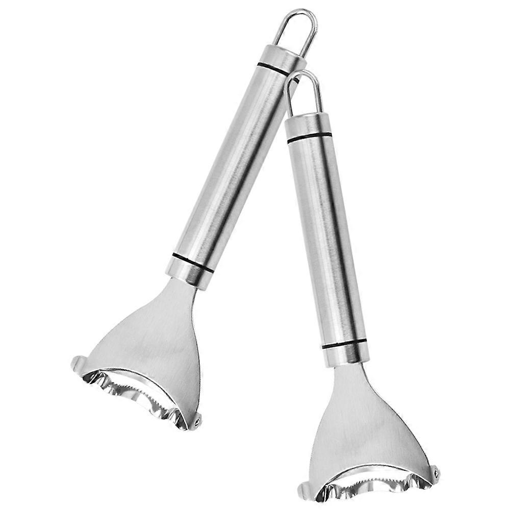 Corn Threshing Tool Stainless Steel Corn Remover For Kitchen Gadget Manual Operation 2Pcs