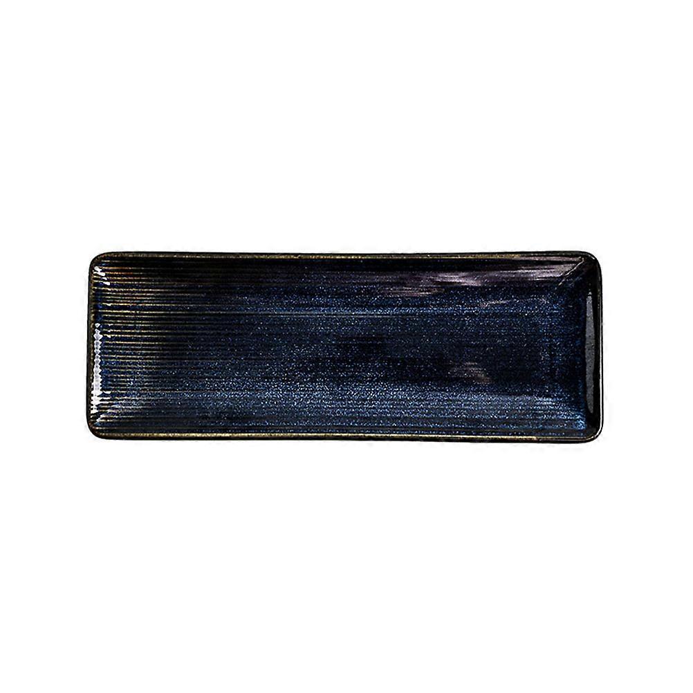Japanese Serving Dish Decorative Sushi Tray Ceramic Sashimi Plate Festivals Blue 1Pack