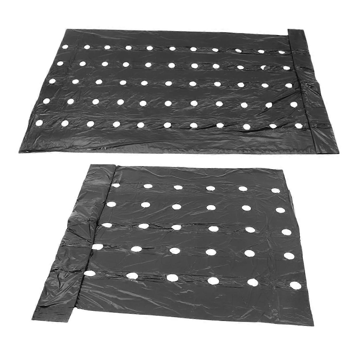 Pemulchfolie 2 pieces perforated cover black ulation for soil agriculture and export