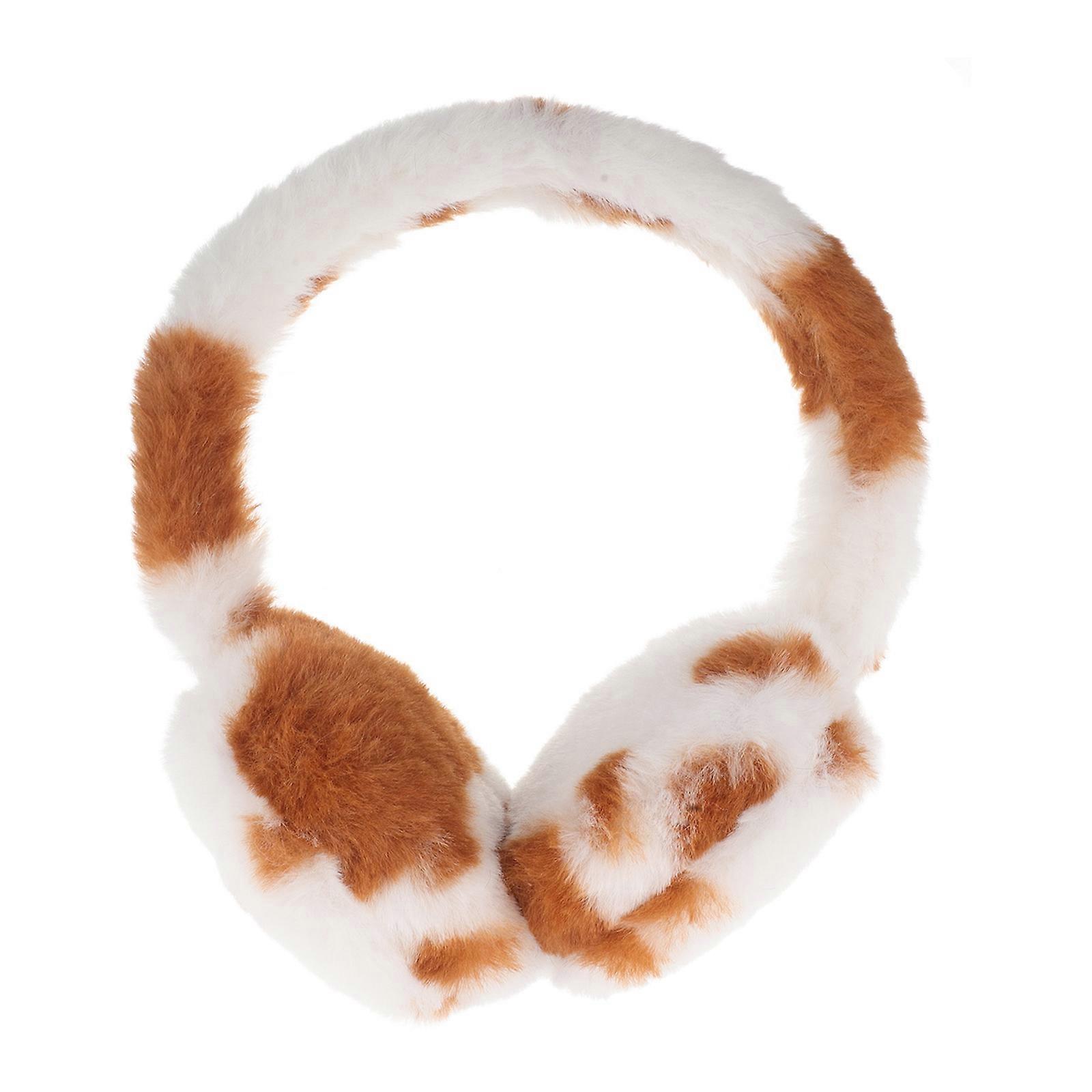 Winter Plush Ear Muffs for Men and Women – Foldable Warm Ear Covers with Soft Furry Design, Lightweight Cold Weather Protection for Outdoor Activities