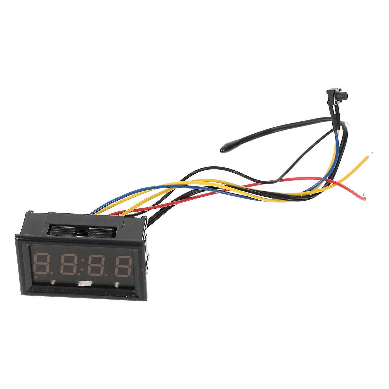 Car Digital Clock with Thermometer for Car Use Dashboard Temperature Meter