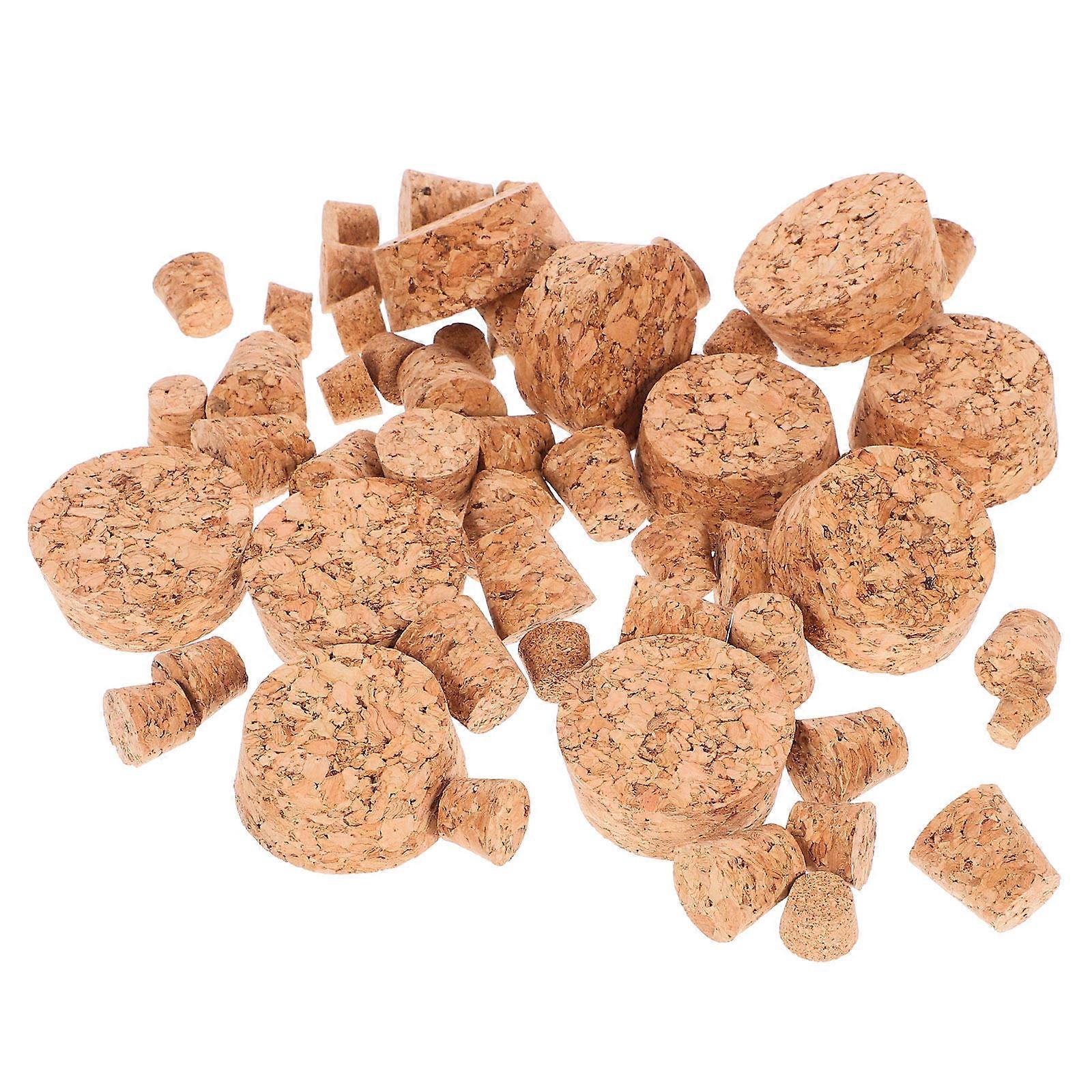 60pcs Tapered Cork Stoppers for Wine Bottles – Fresh & for Home and Commercial Use
