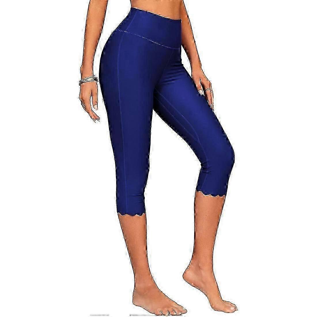 Charmleaks Γυναικείο Ψηλόμεσο Swim Capris Quick Dry Leggings Μαγιό Σορτς