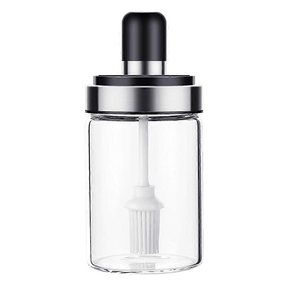 1pc Kitchen Oil Dispenser with Brush Oil Storage Container Soy Sauce Bottle