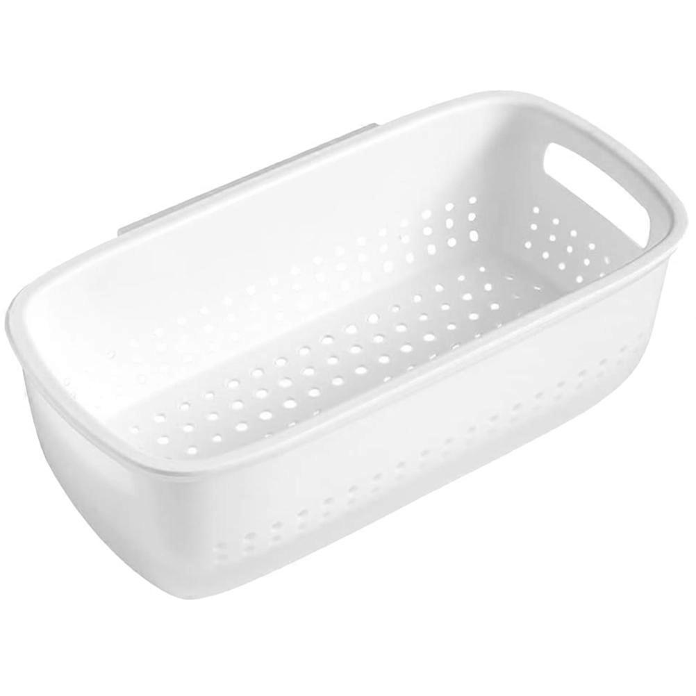 Double Layer Kitchen Colander Basket Reusable Fruit Vegetable Washing Filter Wall Mount Design Removable Washable Drainer Efficient Storage Easy
