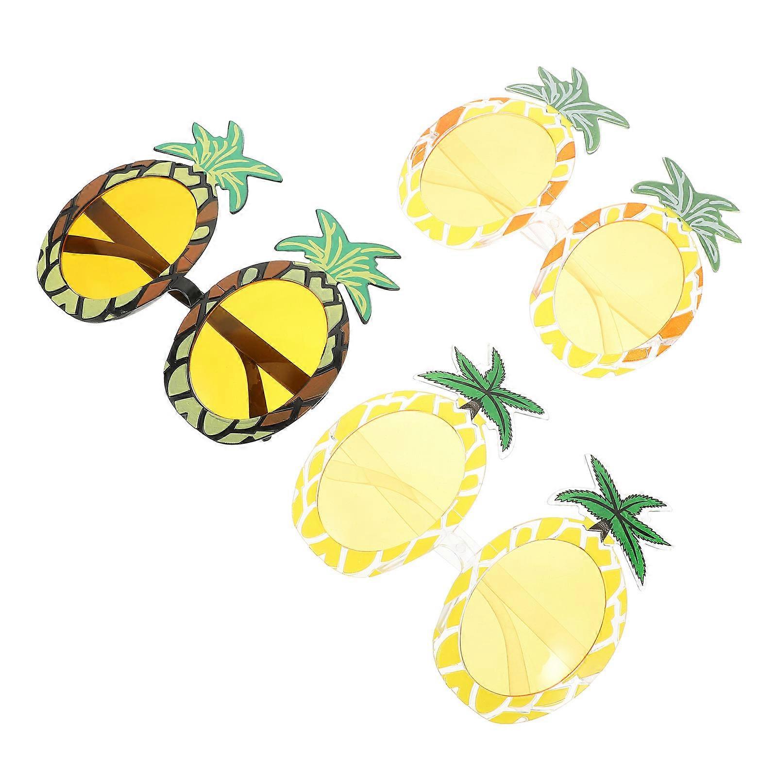 Luau Hawaiian Sunglasses Fruit Shape Photo Props 14X12CM 3Set