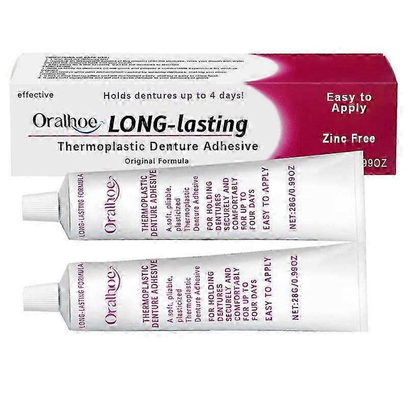 Super Grip Denture-Adhesive Cream Heat-Activated Formulas for Secure Hold for Men Women