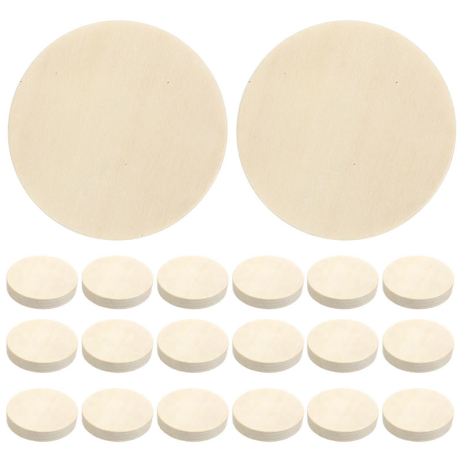 Assembly Action Figure Display Holder Base Wooden Diy Material Miniature Model Figurines Round 50Set