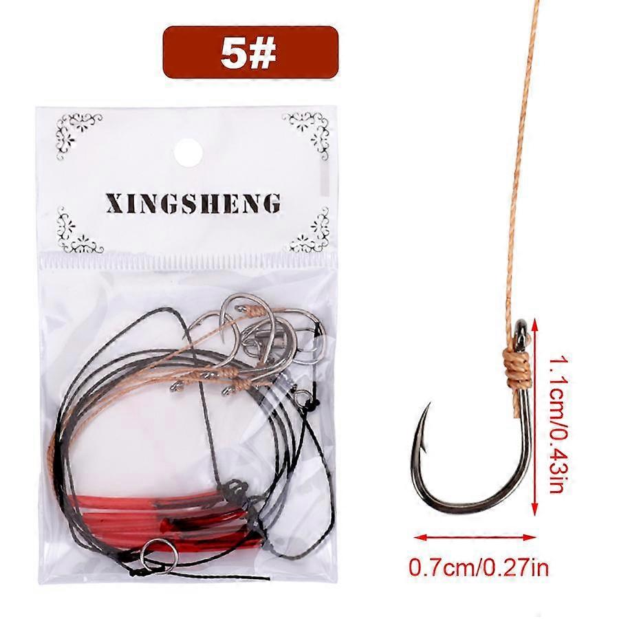 1 High Carbon Steel Spinner Hook with 5 Small Hooks Tackle, Spinning Gear, Bait, Lures