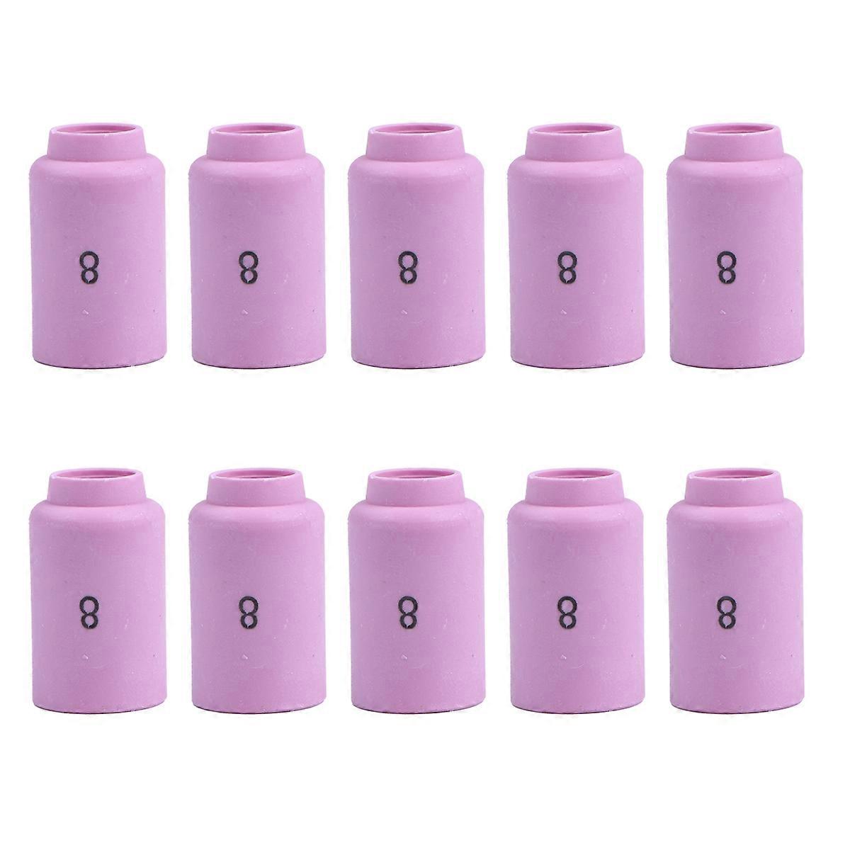 Welding Torch Nozzle Shield Cup Durable Ceramic Welding Accessories Use For Welders 10Pcs
