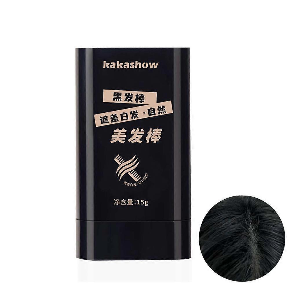Hair coloring tool with natural even color and built in comb for quick touch up