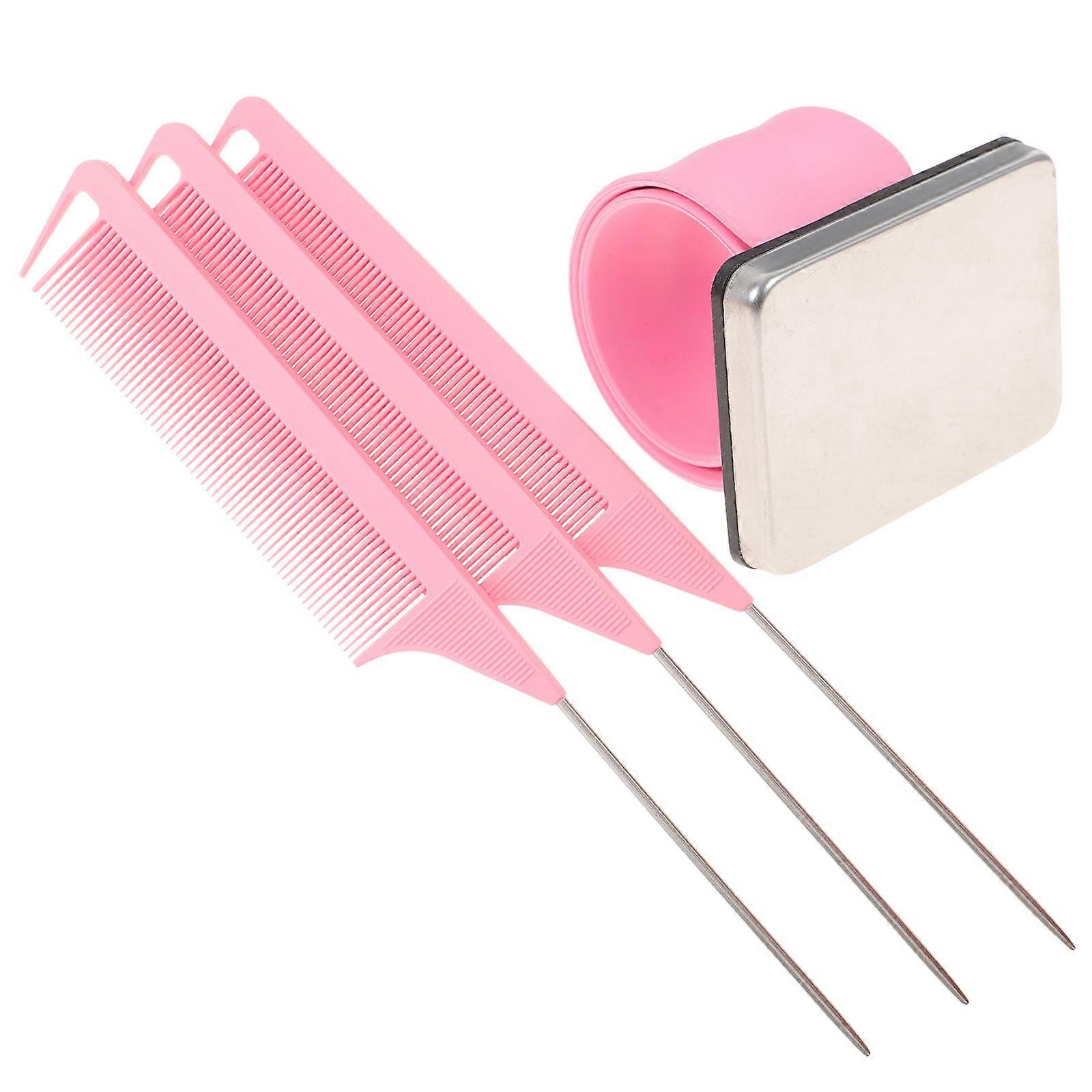 Magnetic Silicone Wristband Pin Cushion with Hair Parting Comb for Hair Stylists – Portable, Efficient, and Convenient Hairdressing Tool