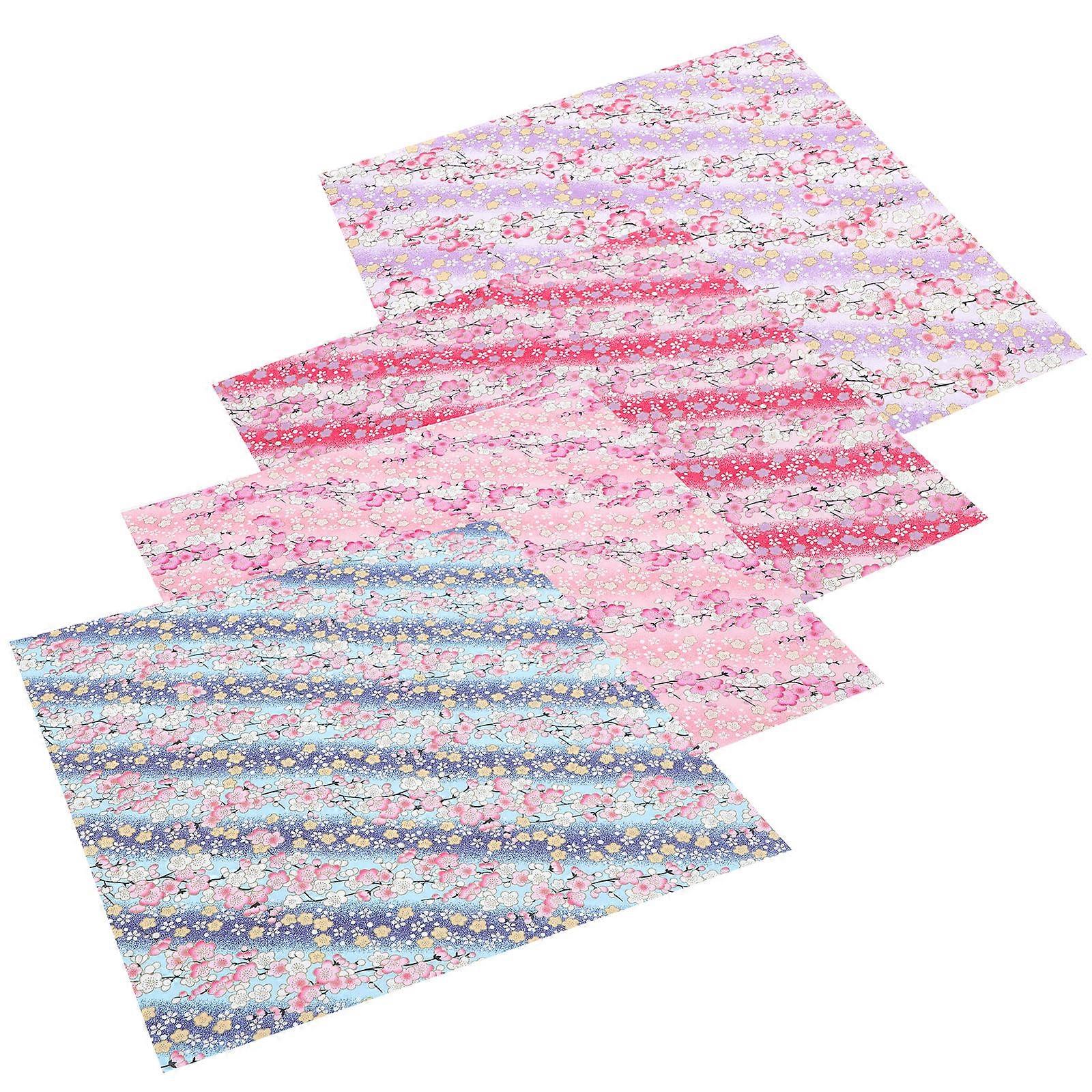 Fabric for Sewing Quilting Fabric Assorted Color Diy Projects Patchwork Sewing Square Shape Golden Printing 48x48cm 4Pcs