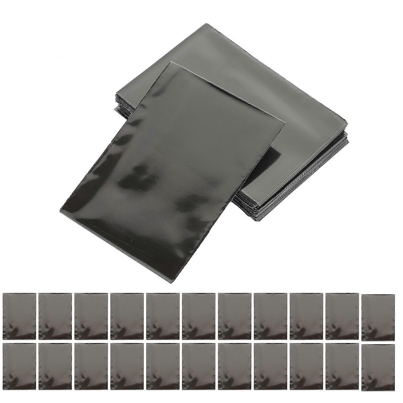 Sports Card Sleeves Postcards Storage Rectangular Glossy Surface 50Pcs