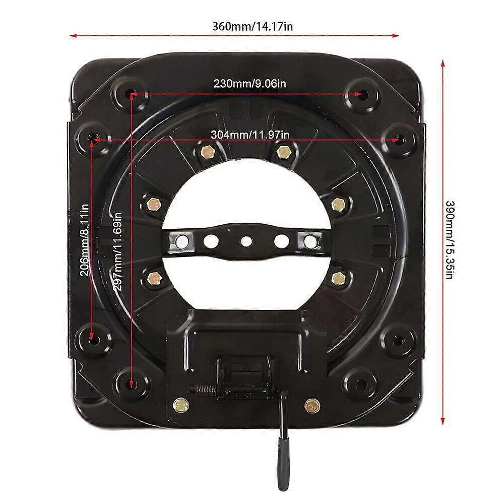 ユニバーサルカーバンキャンピングカースイベルシートベースターンテーブル回転可能アダプタートラックMK47296