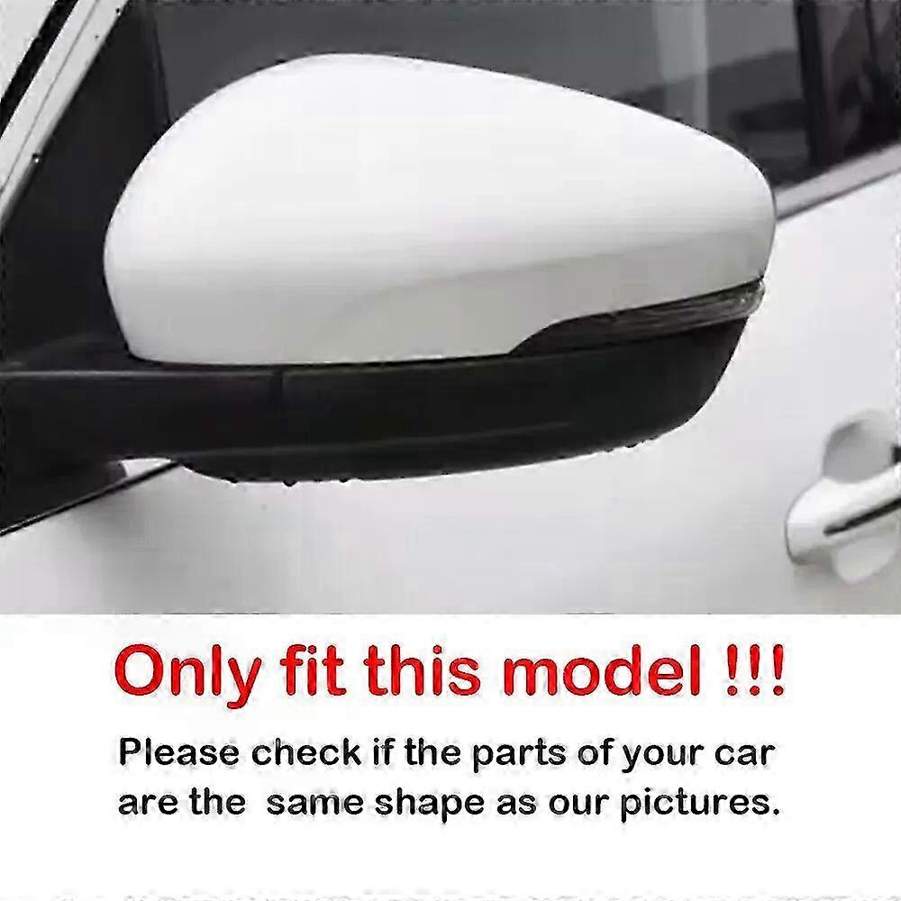 Rearview Side Mirror Cover Wing Cap Housing Trim for Compatible with Ford Escape 2020-2024 ABS Carbon