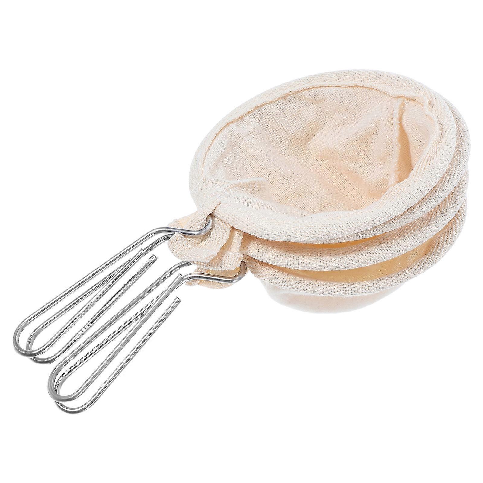 4pcs Reusable Coffee Filter Bags, Flannel Mesh Strainer Pouch for Tea & Coffee, Lightweight Durable Hand Drip Filter for Home, Office, Travel Use