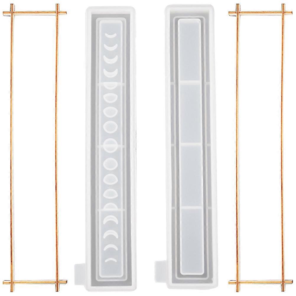 Diy Box Epoxy Mould Moon Phase Casting Storage Box Making 1Set4Pcs
