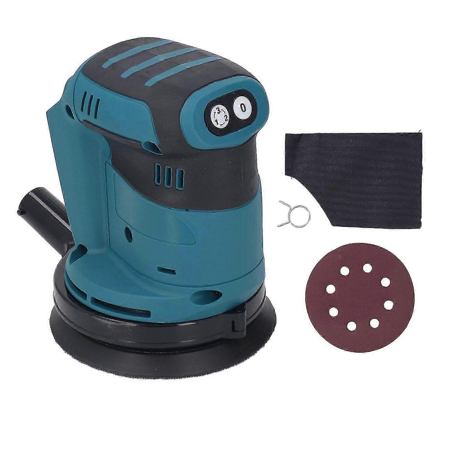 5in Cordless Random Orbital Sander Electric Palm Sandpaper Polishing Machine Adjustable Speed 190W