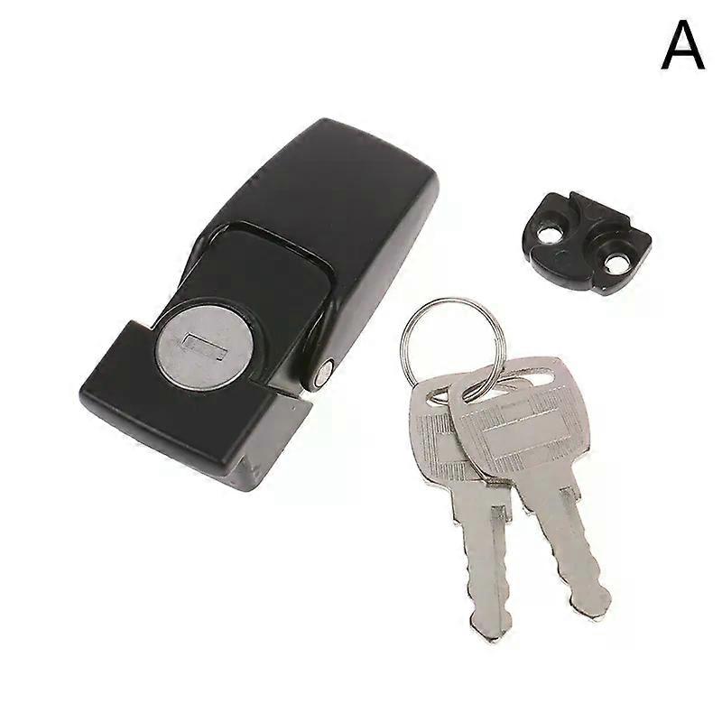 High Quality Cabinet Black Coated Metal Hasp Latch DK604 Security Toggle Lock With Two Keys