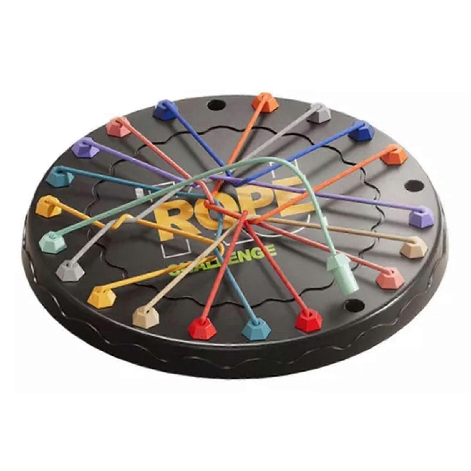 Children's Rope Challenge Game  Logic Puzzle Board for Intelligence and Problem-Solving